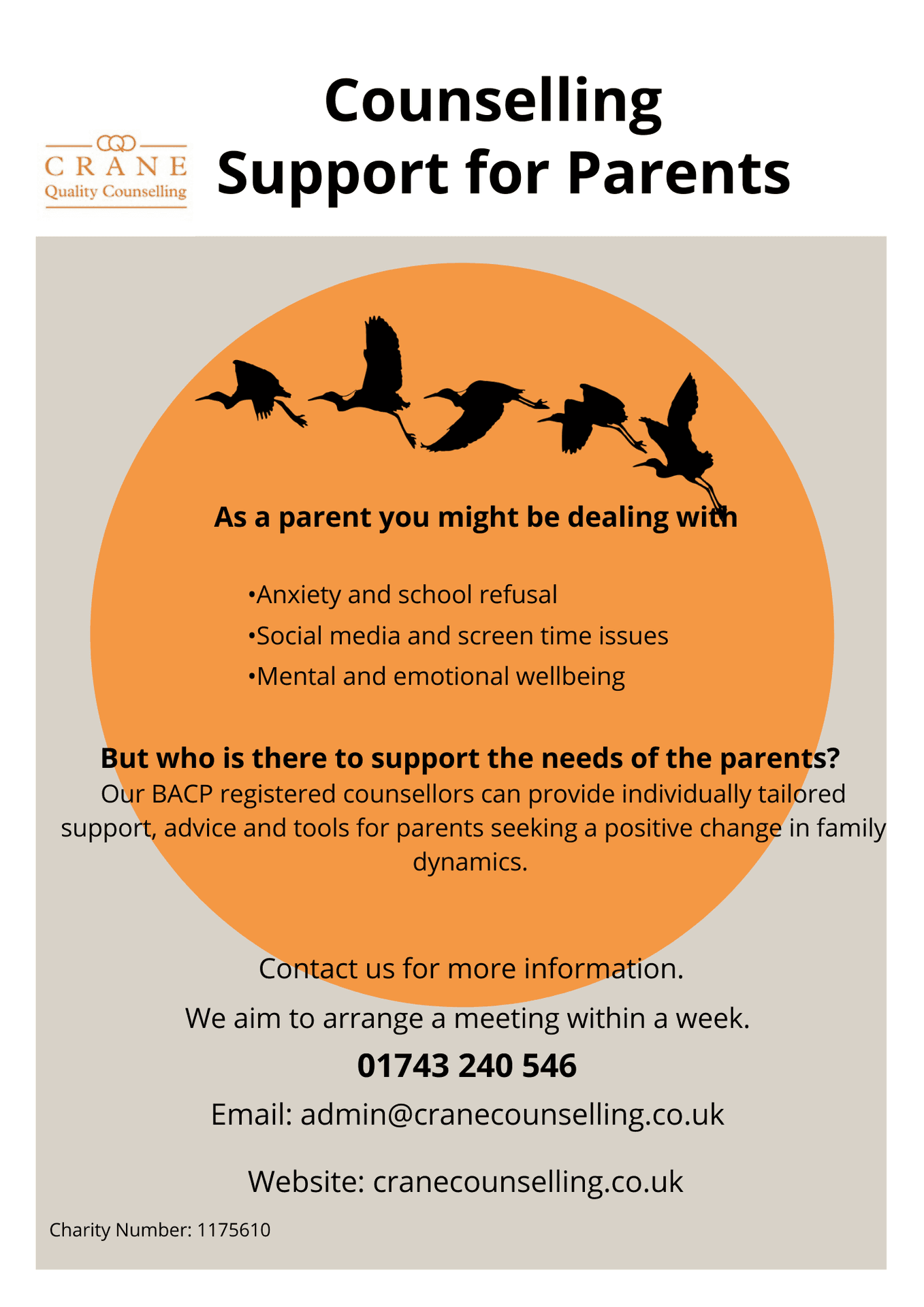 Counselling support for parents